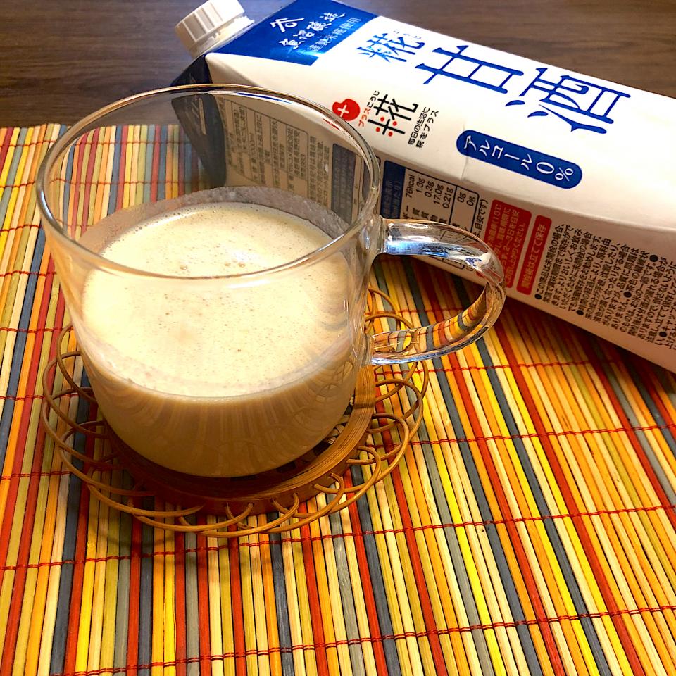 甘酒×豆乳×きな粉　安定の。