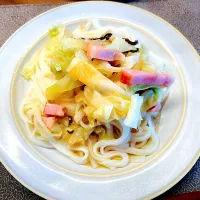 Snapdishの料理写真:混ぜるうどん|tchwqさん