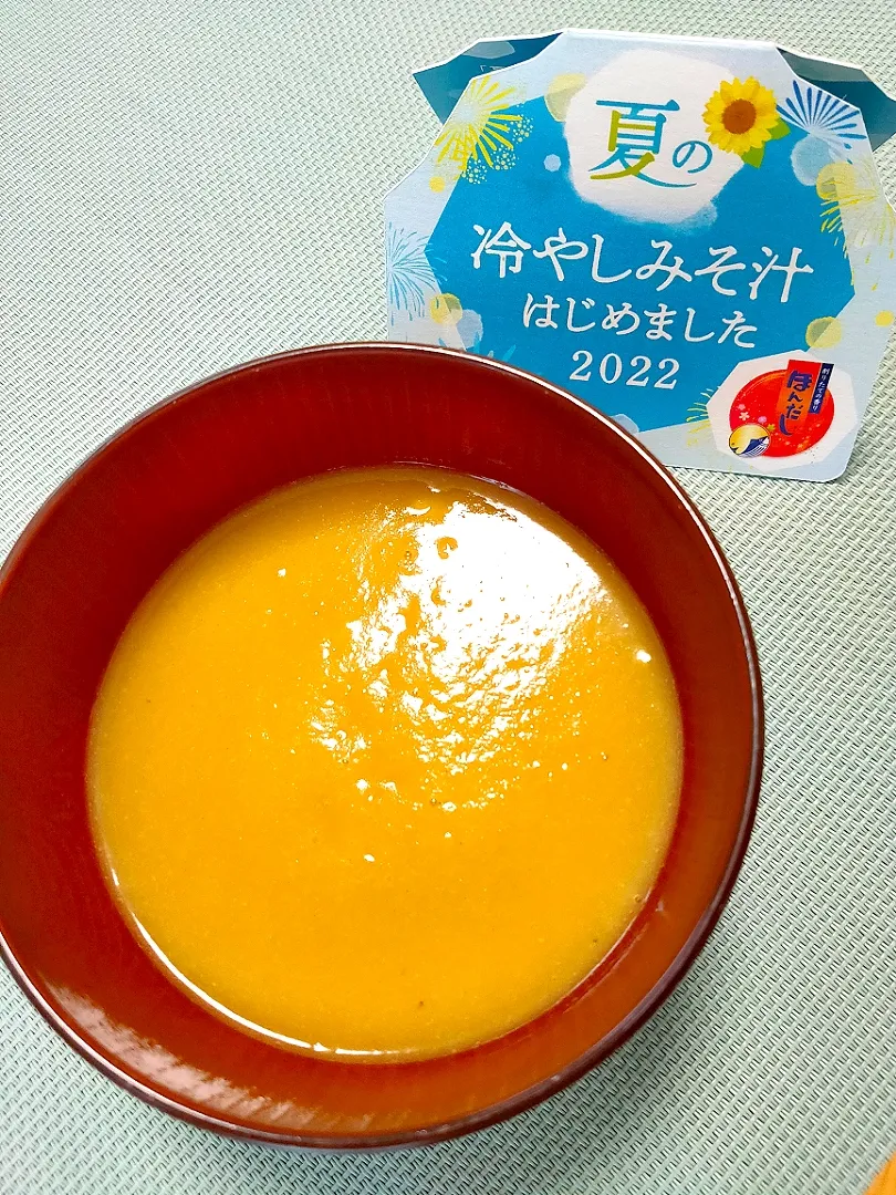 Snapdishの料理写真:さつまいもの冷やし味噌汁|tamakiさん