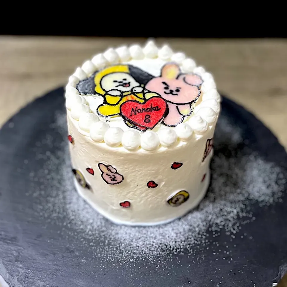 BT21チミー&クッキーのバースデーケーキ|Keikoさん