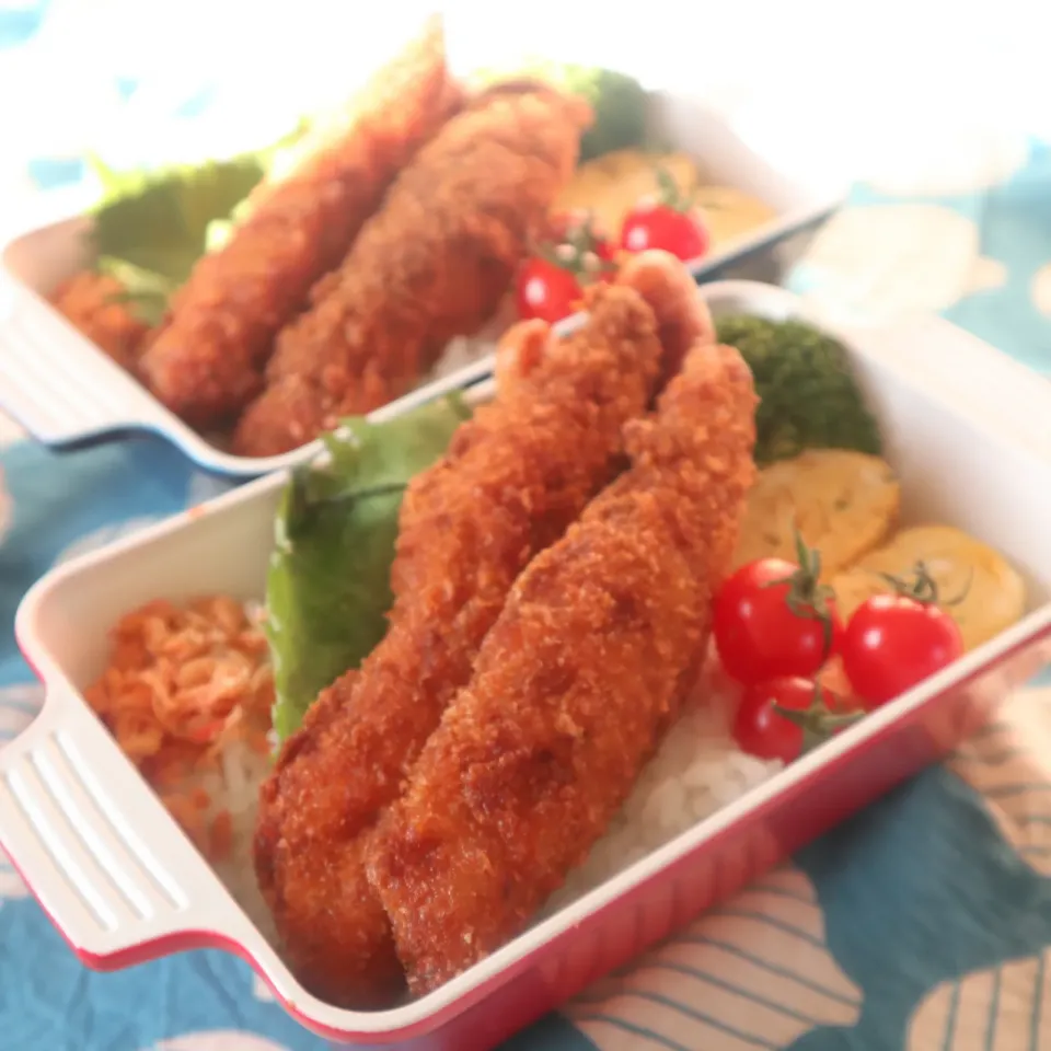 高校生男子弁当🍱カマスのフライ|なかじー。さん