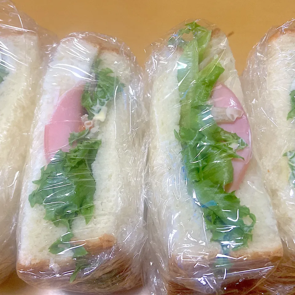 ハムとごぼうのサンドイッチ🥪|サチ😊さん