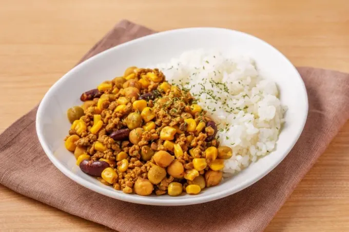 【お湯ポチャレシピ®︎】ご飯＆大豆のお肉キーマカレー|マルコメ キッチンさん