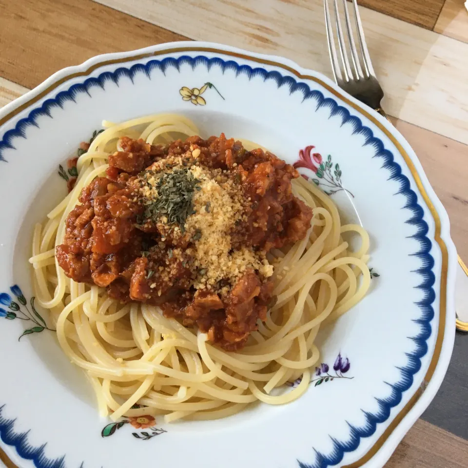 Snapdishの料理写真:大豆ミートのボロネーゼ|はるさん