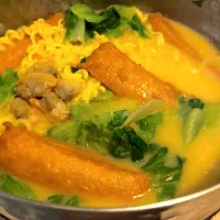 Cheese Nudel with sea food tofu|Junxian Xieさん