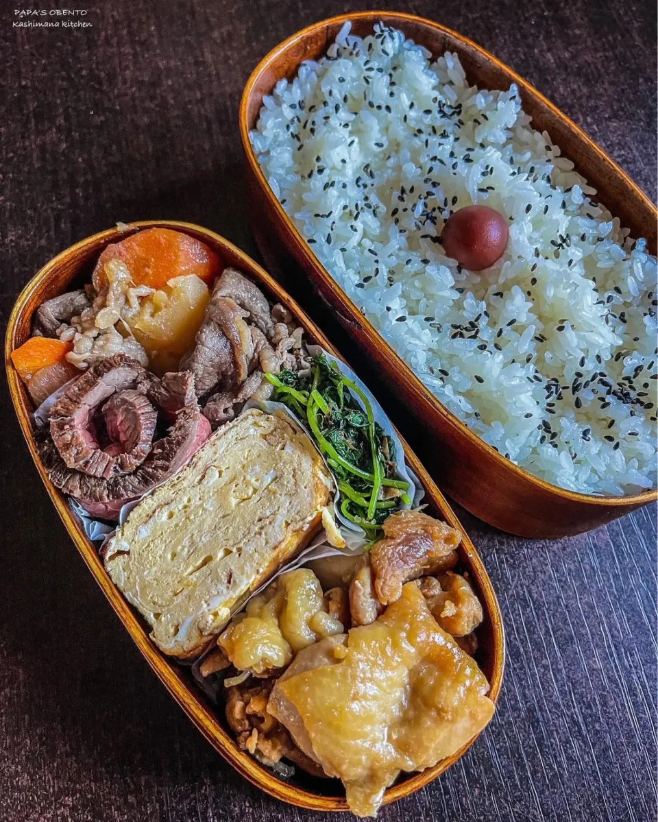 Snapdishの料理写真:主人のお弁当🍱|Kashimanakitchenさん