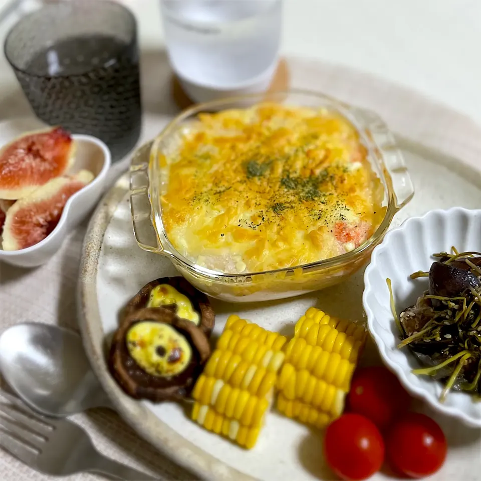 Snapdishの料理写真:8/30晩ご飯：豆腐グラタン|ななみんさん