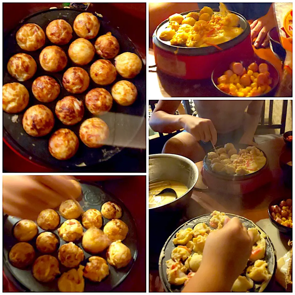 octopus dumplings(takoyaki)♨たこ焼きパ〜リィナイ🎵|🌈Ami🍻さん