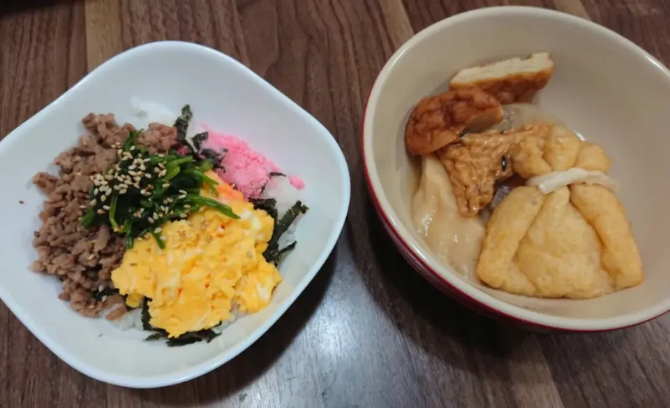 おでんと三色丼|ゆりちさん