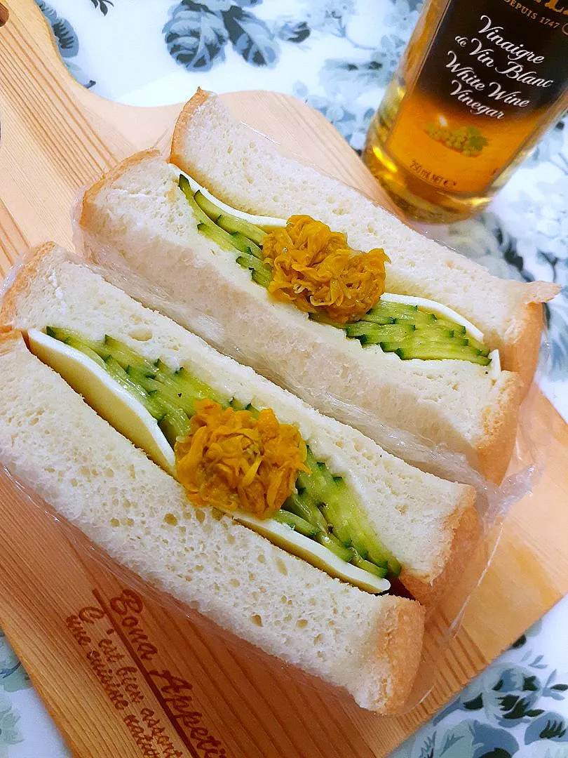 Snapdishの料理写真:🔷🥒きゅうりサンド🥪20220831💕🔷|@きなこさん