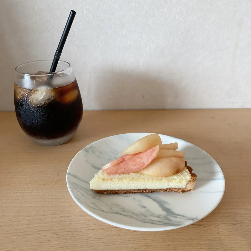 もものチーズケーキ🍑☕️|ちゃみこさん