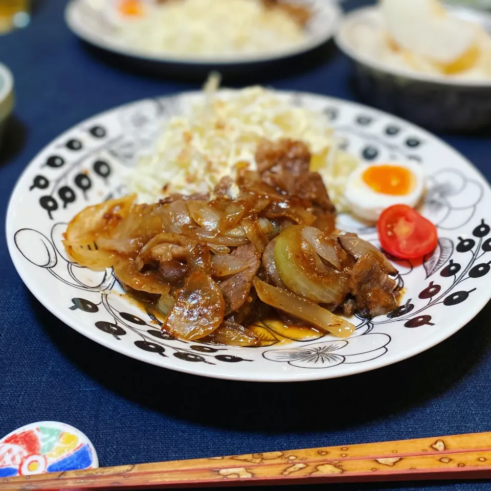 Snapdishの料理写真:生姜焼き（牛肉）！|麻紀子さん