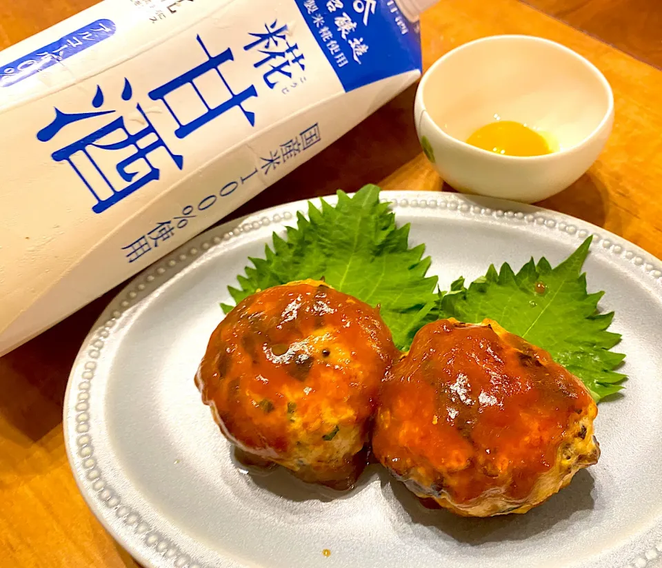 木耳と大葉の照焼つくね☺︎|まめすけ。さん