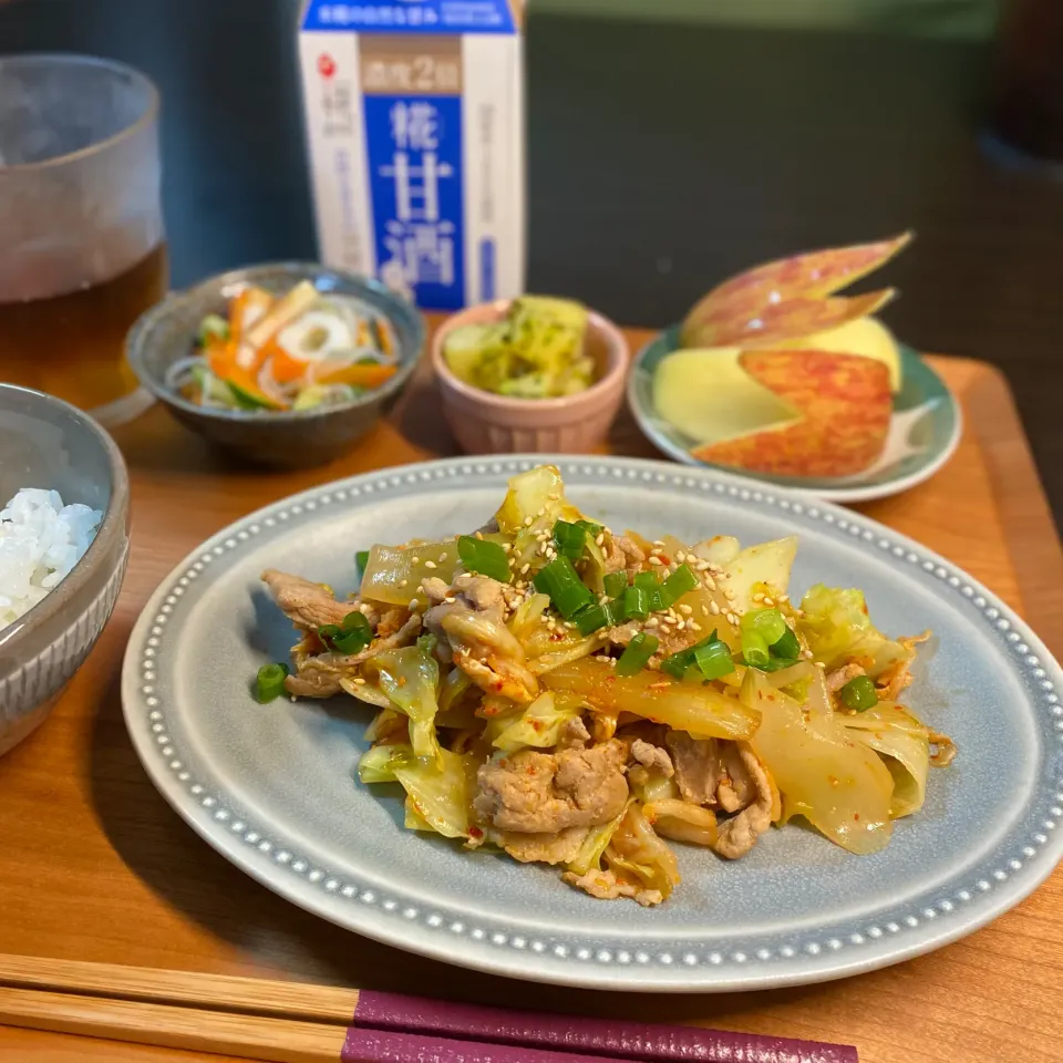 甘酒でやわらか豚キムチ|ちぐあささん