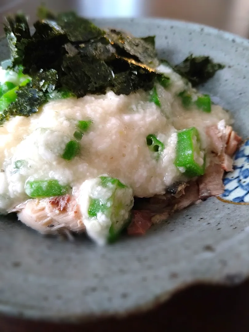 からあげビールさんの料理 【おうち居酒屋ごはん】ローリングストックに◎簡単おつまみ 山かけ鯖缶|とだともさん