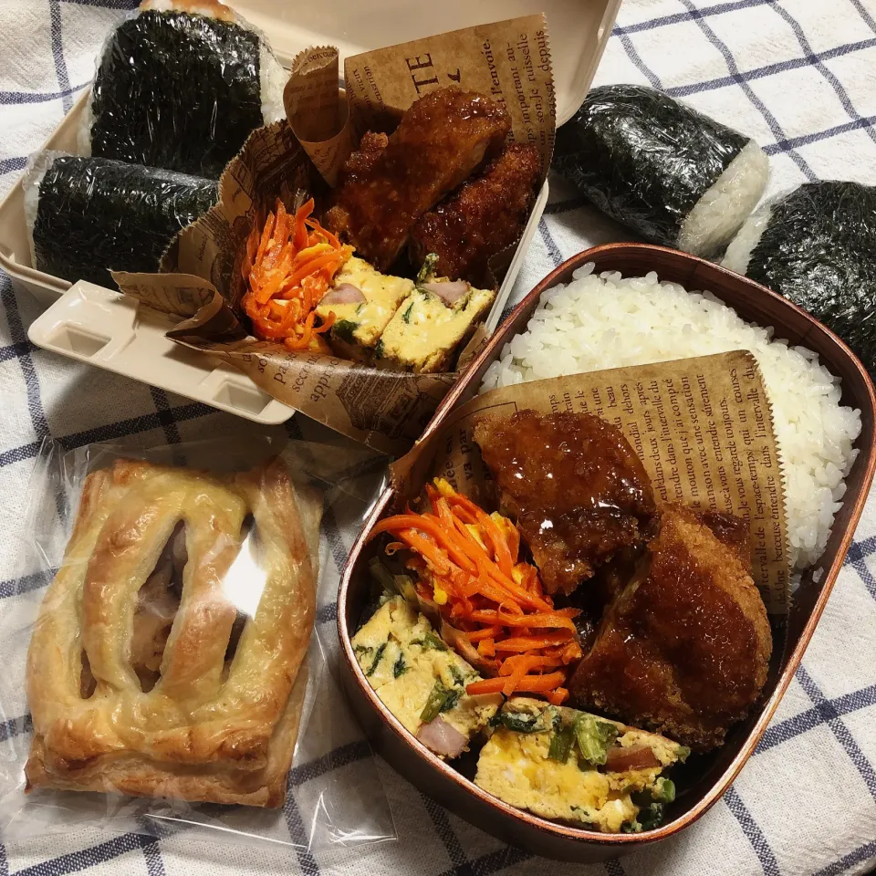 Snapdishの料理写真:次男＆三男男子高校生弁当|mickyさん