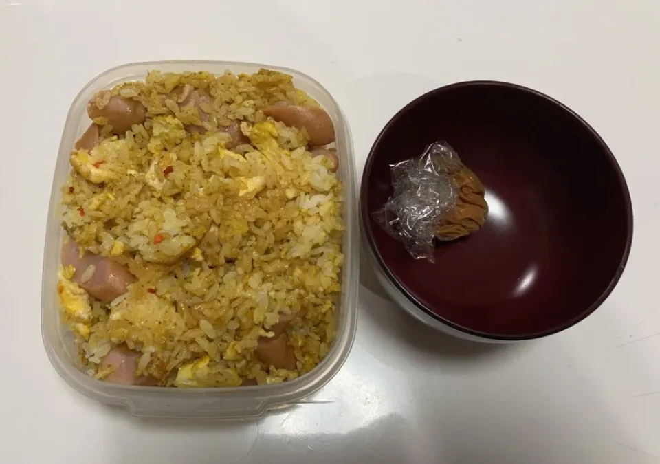 パパ弁☆ドライカレー炒飯☆みそ玉|Saharaさん