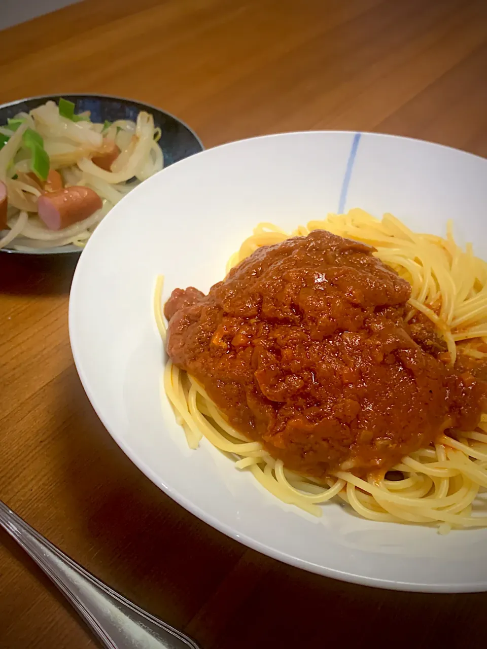 パスタと野菜炒め　イヌ娘ありがとう😊|Mzkさん