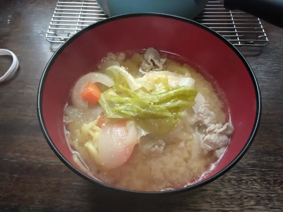 手作りスープの味噌ラーメン🍜|にんにくと唐辛子が特に好き❤️(元シャリマー)さん