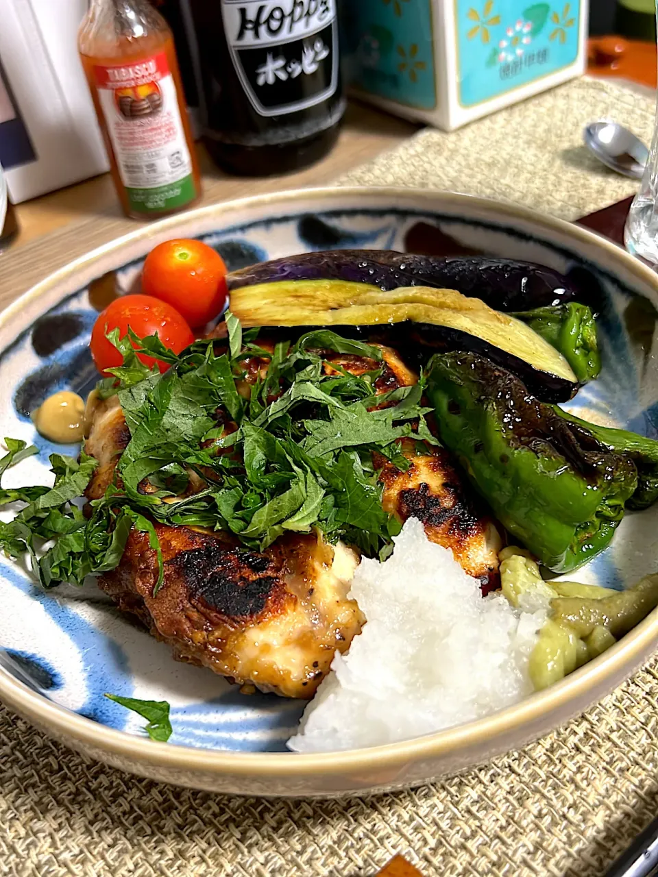 ささみ揚げと焼き野菜|くろさん