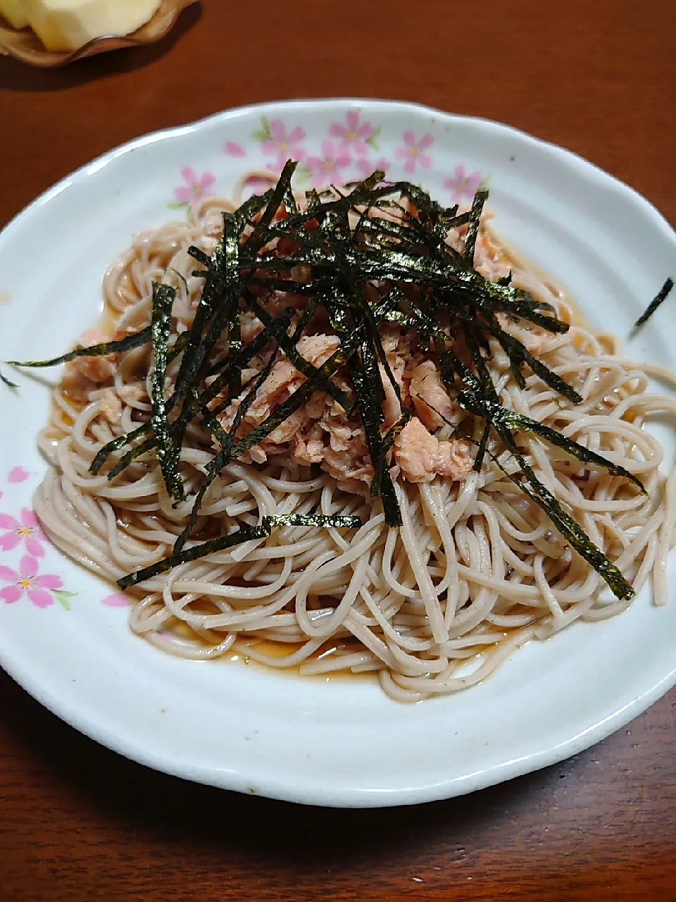 冷やしツナ蕎麦|ぱやさん