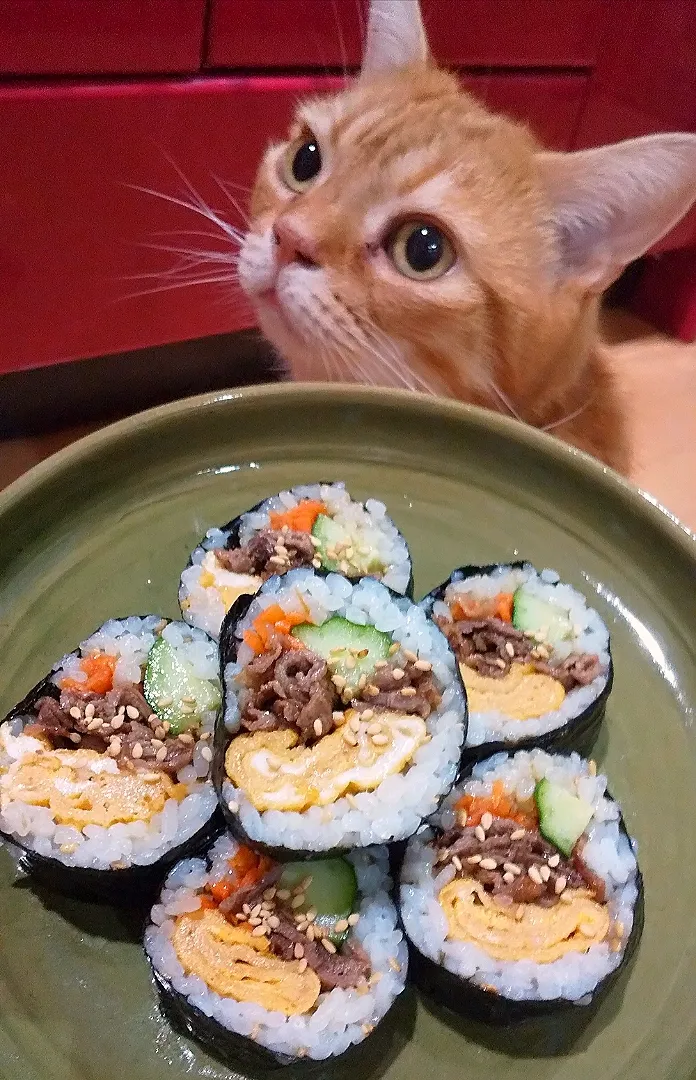 ウ・ヨンウ弁護士は天才肌を
見て、キンパが食べたくなりました。|さくらんぼさん