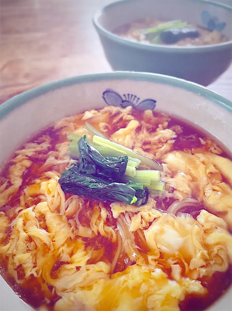 休日のお昼ご飯・ワクチン副作用で辛いのでツルツルっと食べられる、卵にゅうめん|akiさん