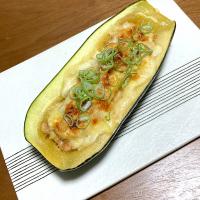 大豆ミートで錦糸かぼちゃの味噌グラタン