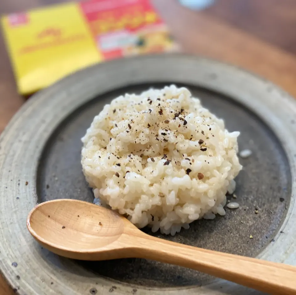 コンソメとクリームチーズのリゾット☺︎|まめすけ。さん