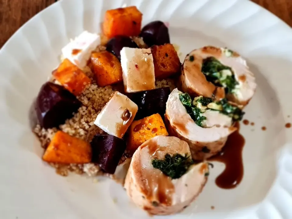 chicken with beetroot and butternut salad|Zaakirah Hattasさん