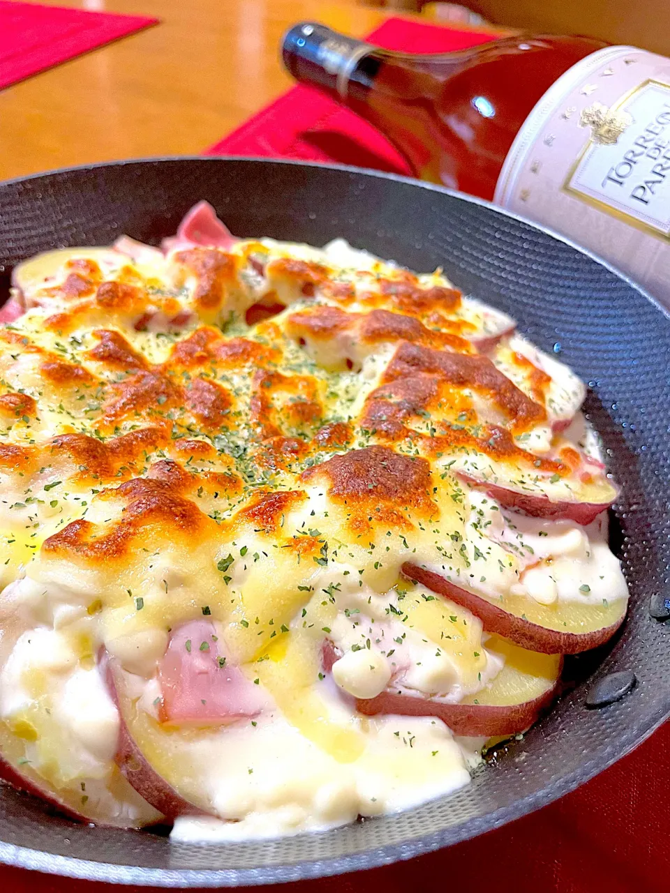 さつまいもとベーコンのクリームチーズ焼き🍀*゜|おかちさん