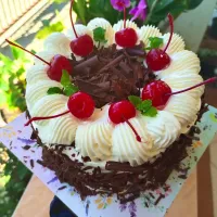 home made black forest cake|Fairy Cupcakesさん