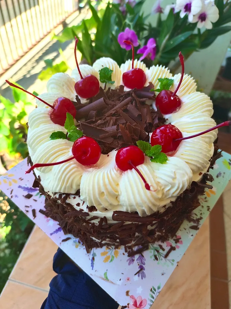 home made black forest cake|Fairy Cupcakesさん