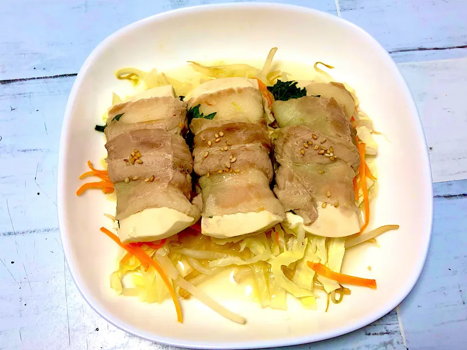 田楽味噌味が食欲マシマシ！レンチン♪豆腐の肉巻き☆|ゆっきー♪さん