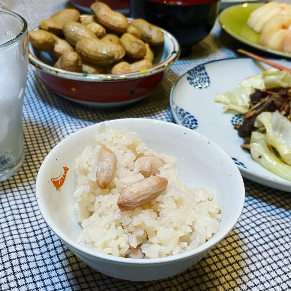 shikanoさんの料理 ガスコンで千葉産生落花生の炊き込みごはん 薄塩味|麻紀子さん