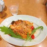 茄子とモッツァレラチーズのトマトパスタ|mofさん