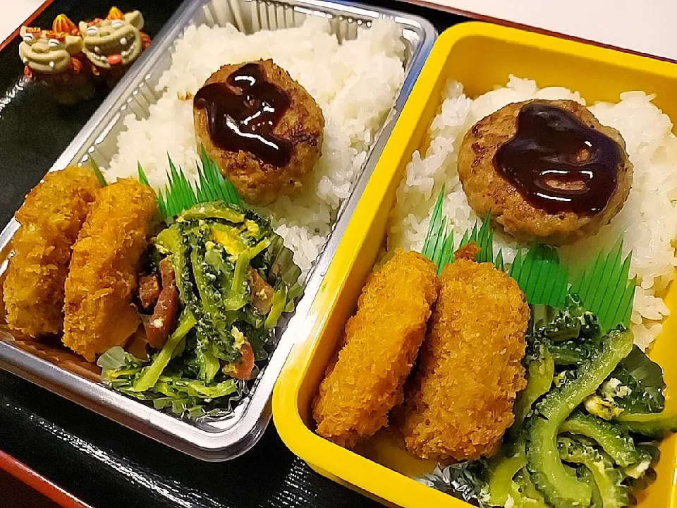 夫弁当、息子弁当|みどりさん