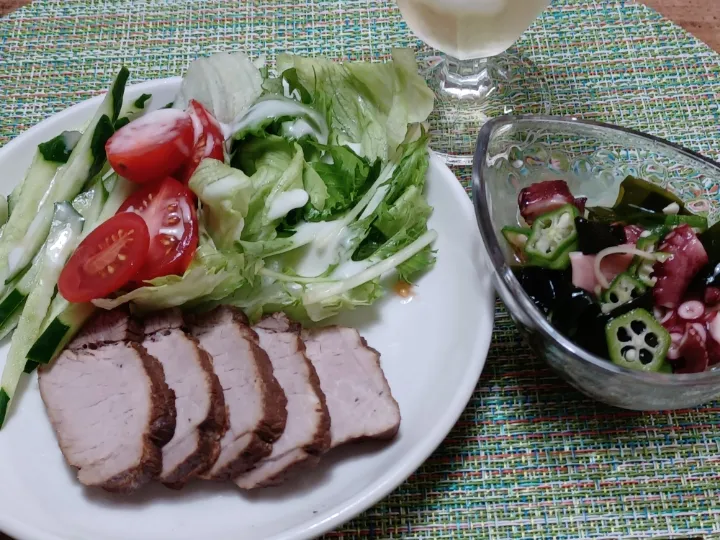 紅茶豚と蛸の酢の物|ぱいんてーるさん