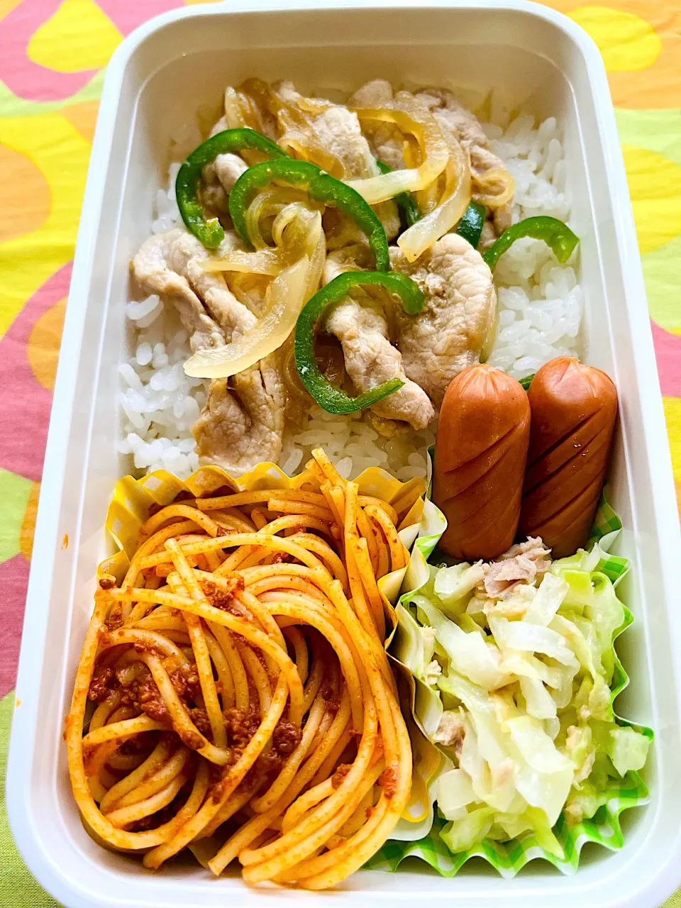 Snapdishの料理写真:9/6(火)お肉のっけ弁当|ちくわさん