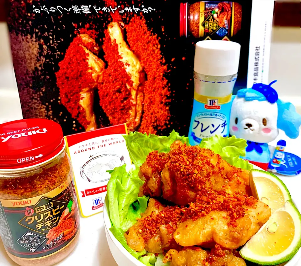 Snapdishの料理写真:中華クリスピーチキンシーズニングで超サクサク唐揚げ🐓✨|ひろりんさん