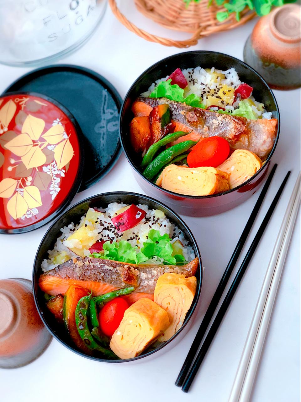 カンロのさつま芋ごはん🍠で秋弁当
