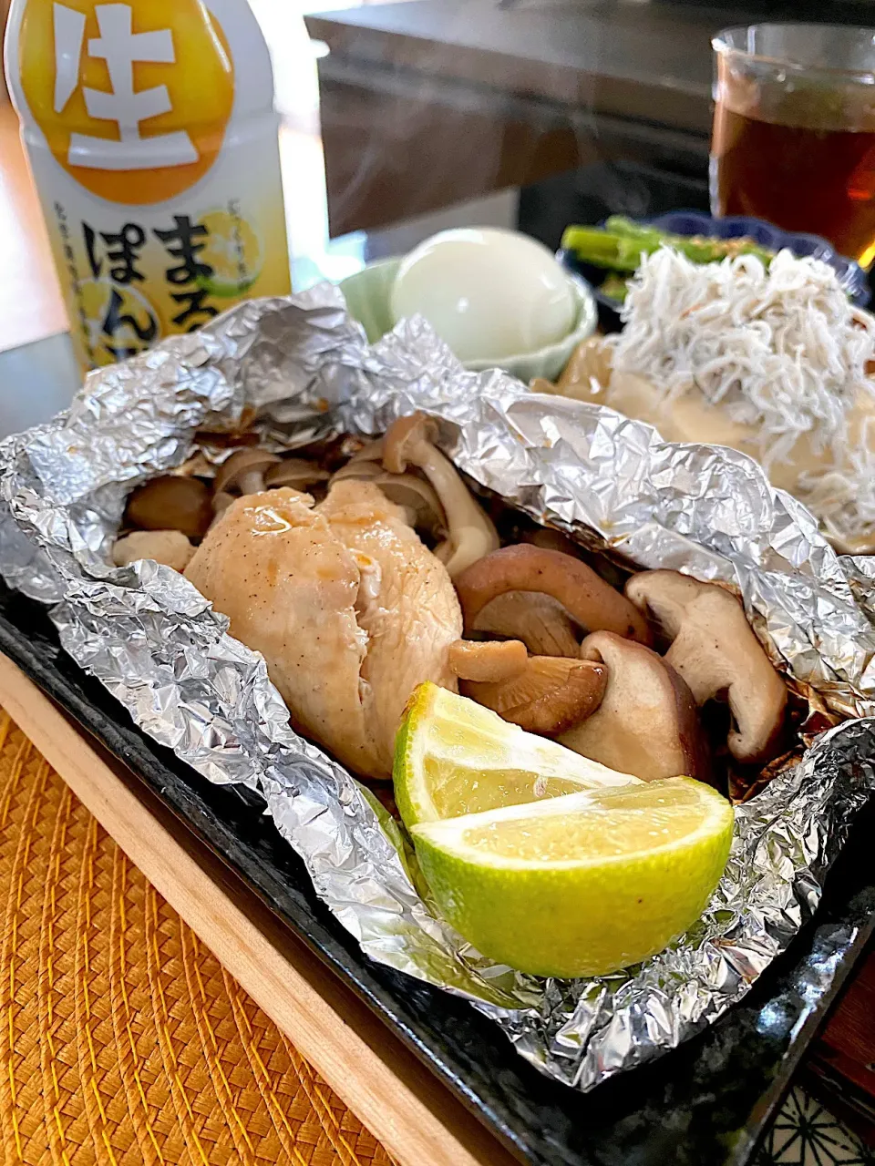 ゆかりさんの料理 キノコと鶏肉のホイル焼き🍄🐓|ゆかりさん