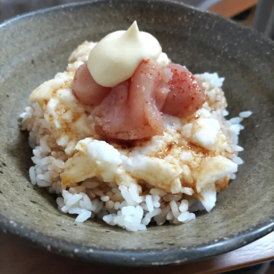 長芋明太子ごはん|けろよんさん