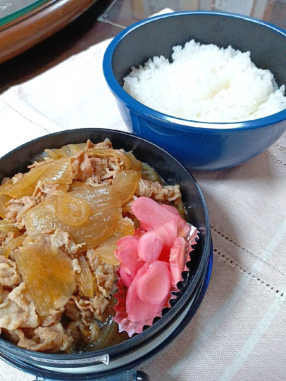 パパのお弁当
✳️牛丼
✳️自家製紅生姜|かみちゃんさん