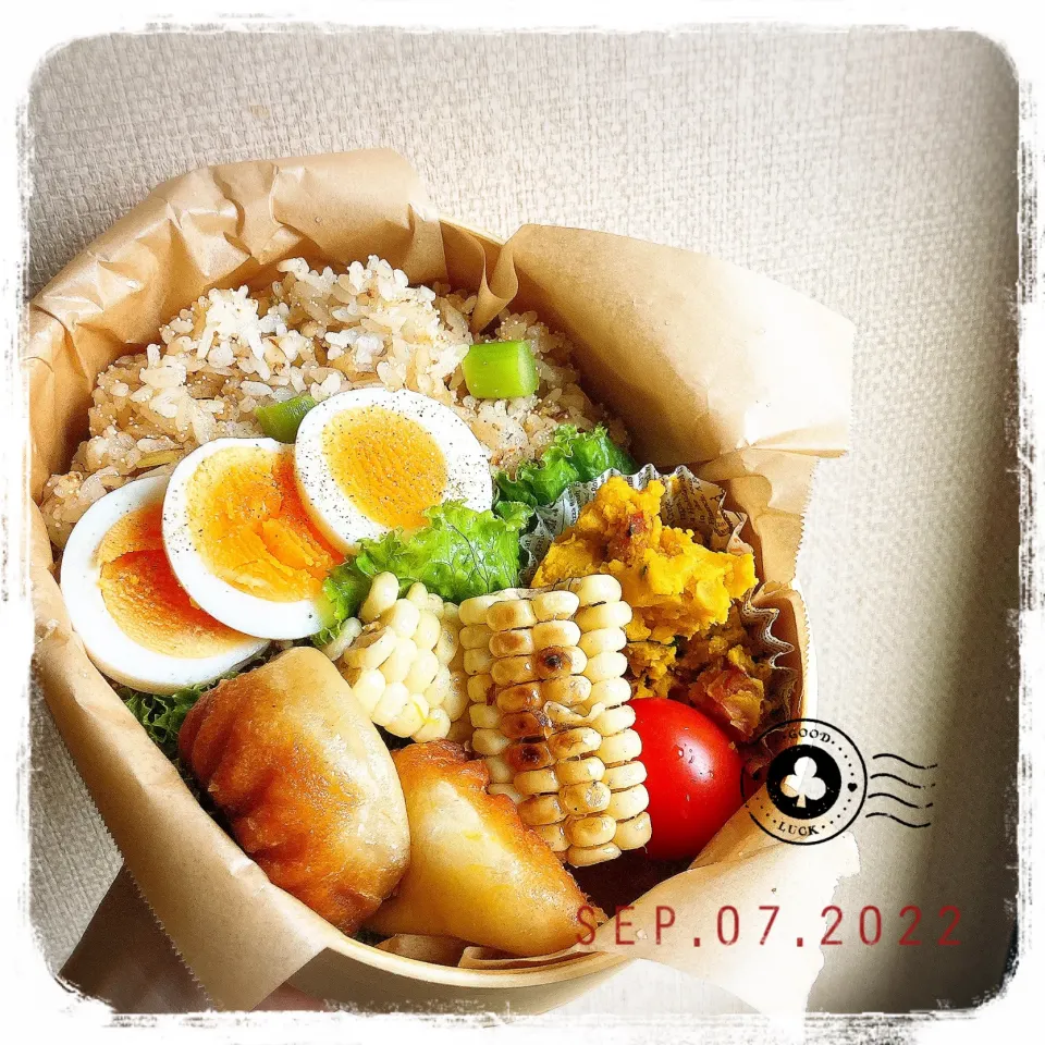 9/7 ☺︎ 明太子炒飯弁当✩.*˚|jon2さん