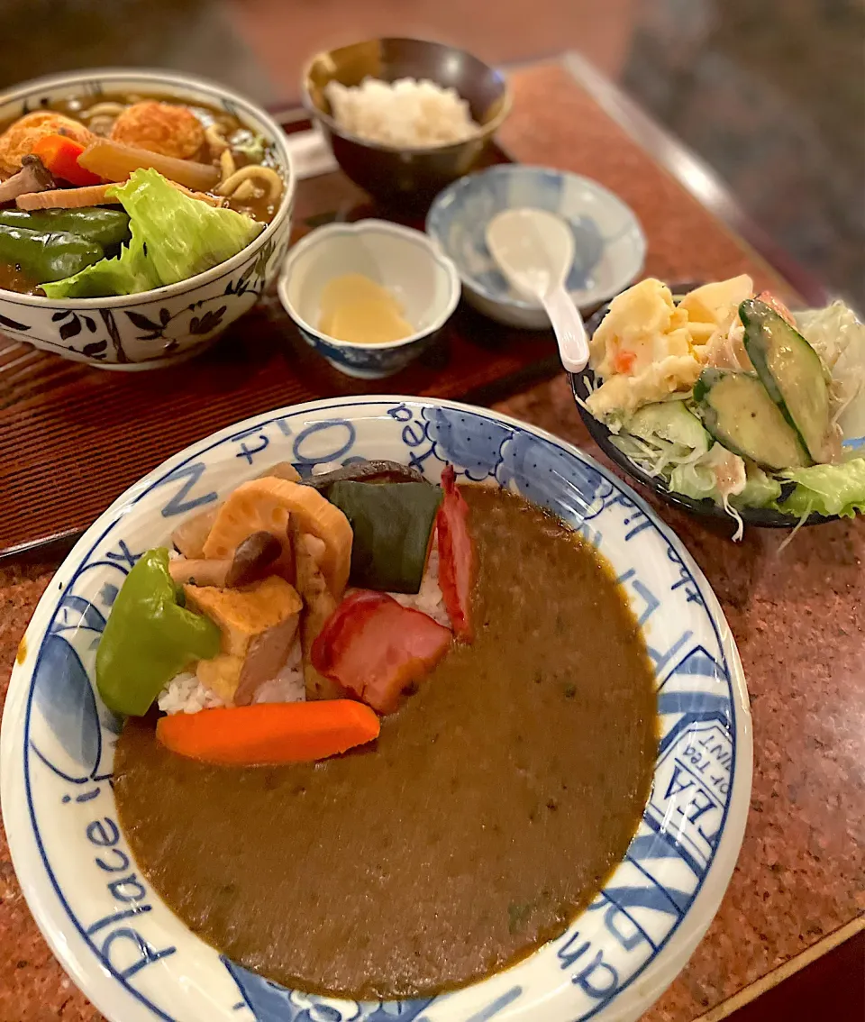 麻世カレー＆麻世カレーうどんたこ焼き入り|シェリたん🍒さん