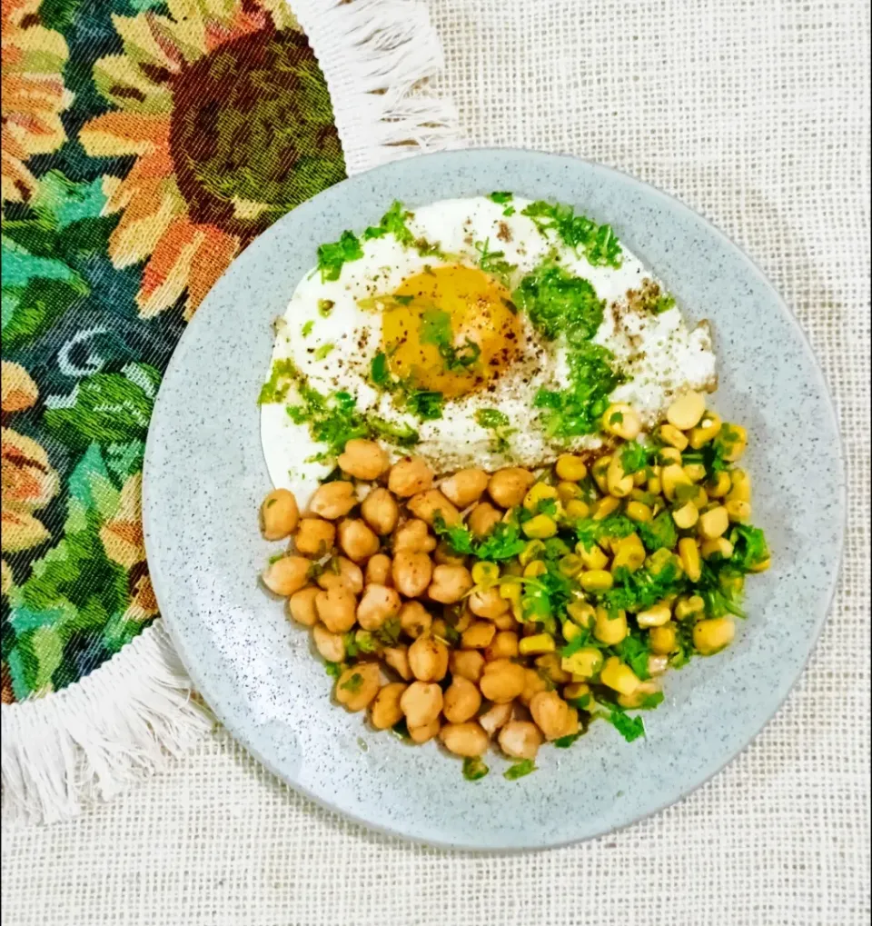 Corn & Chat flavor Chickpea|Happy Green Bowlさん