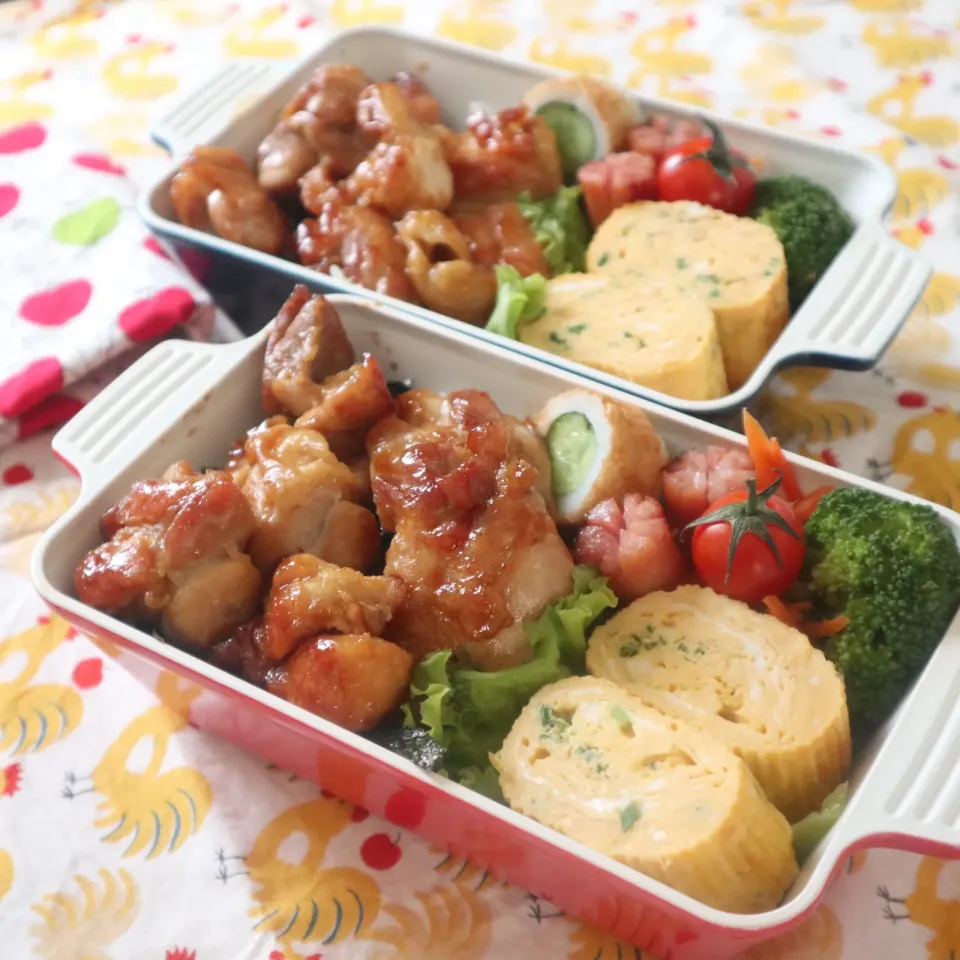 高校生男子弁当🍱焼き鳥丼|なかじー。さん