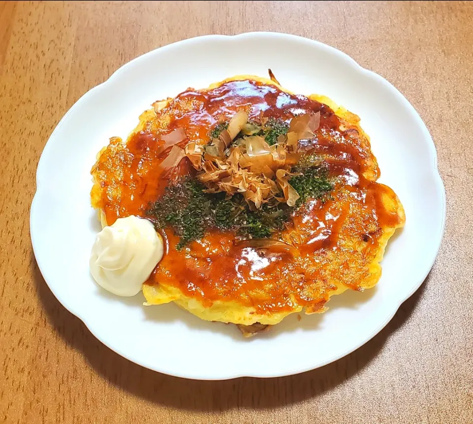 ナナの料理　お豆腐の入ったお好み焼き|ナナさん