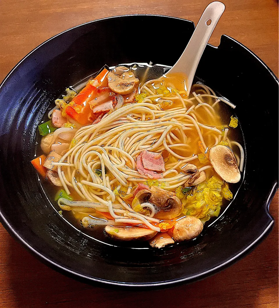 Japanese Tanmen bacon noodle soup|Saraさん